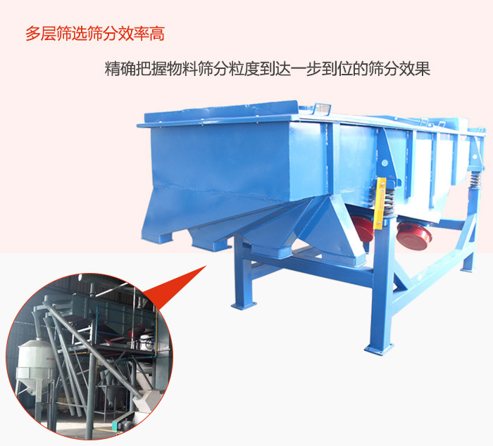 多層篩選篩分更高效，精度把握物料篩分粒度到達一步到位的篩分效果。