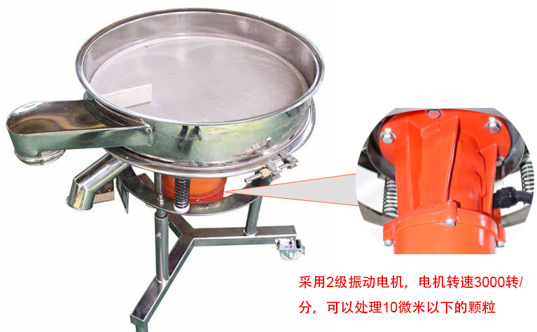 高頻篩特點：框體加高可防止?jié){液往外飛濺；加擋料板可加快排料，提高篩分效率