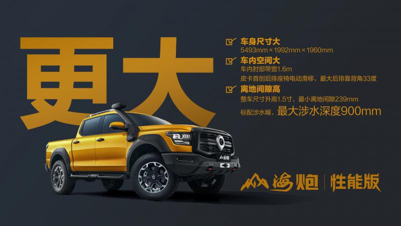 長城皮卡山海炮性能版成都車展首秀